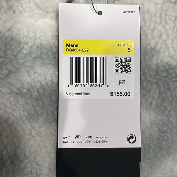 NEW!! Nike Reversible Club Plus Winter Jacket - Small - Picture 14 of 14